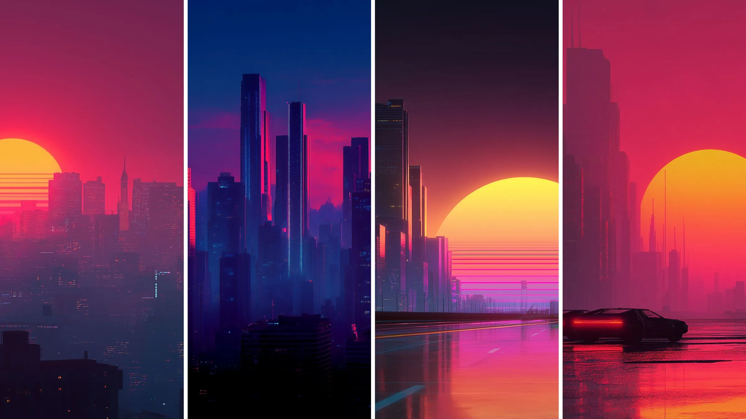 Cyberpunk city inspired 5k wallpapers